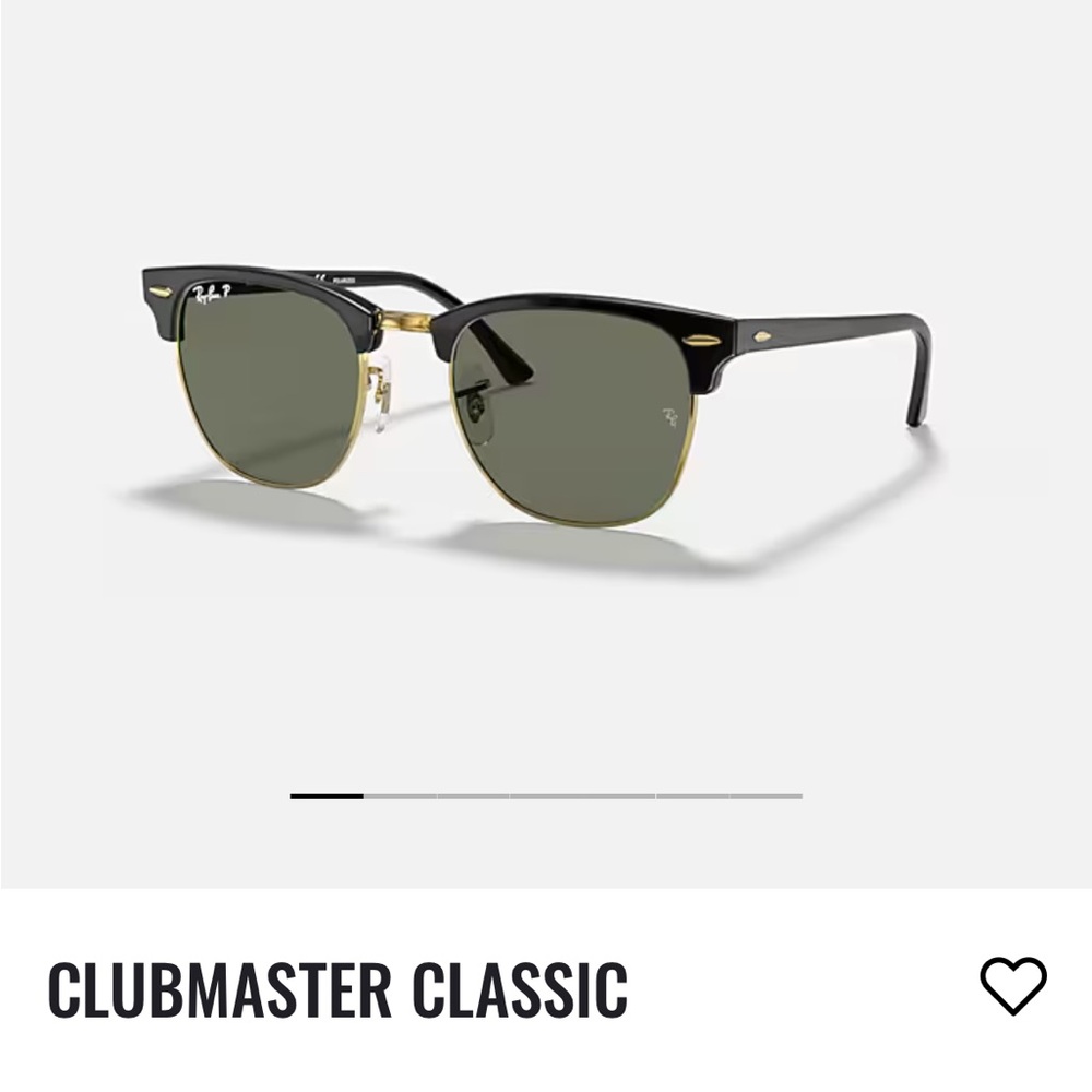 NEVER WORN Polarized RayBan Clubmaster Classics